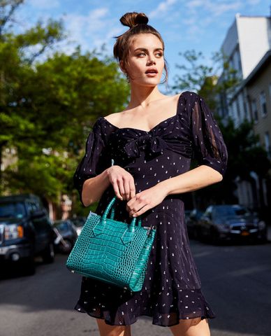  THE KOOPLES - Đầm mini cổ tim Frilly Light Printed 