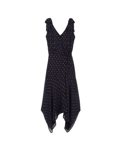  THE KOOPLES - Đầm midi cổ V sát nách Polka Dot Print 