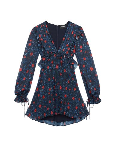  THE KOOPLES - Đầm mini xếp ly họa tiết hoa 