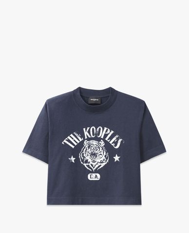 THE KOOPLES - Áo thun nữ ngắn tay phom croptop trẻ trung 