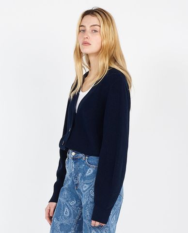  THE KOOPLES - Áo khoác cardigan nữ cổ V tay dài Cropped Cotton 