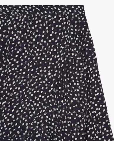  THE KOOPLES - Chân váy midi phối họa tiết chấm bi Polka Dots 