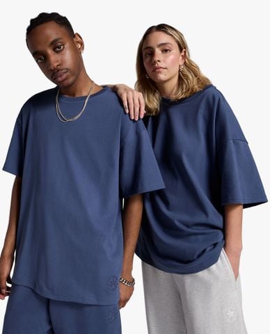  CONVERSE - Áo thun unisex cổ tròn tay ngắn Gold Standard 