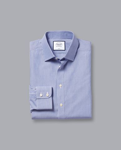  CHARLES TYRWHITT - Áo sơ mi nam tay dài Non Iron Bengal Stripe 