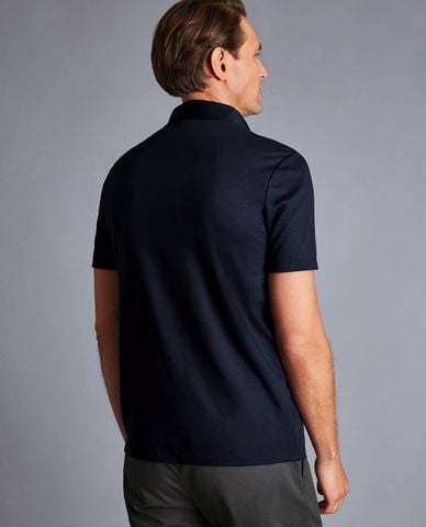  CHARLES TYRWHITT - Áo polo nam tay ngắn Smart Jersey 