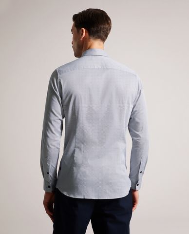  TED BAKER - Áo sơ mi nam tay dài phom suông Alham 