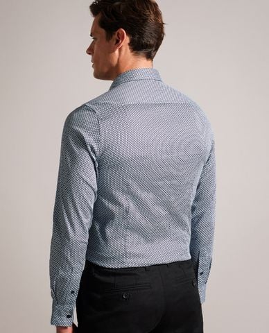  TED BAKER - Áo sơ mi nam cổ bẻ tay dài Faenza 