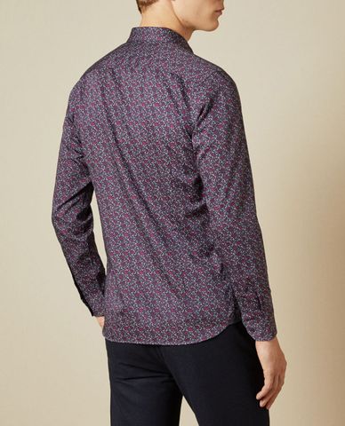  TED BAKER - Áo sơ mi nam tay dài họa tiết hoa Thundar 