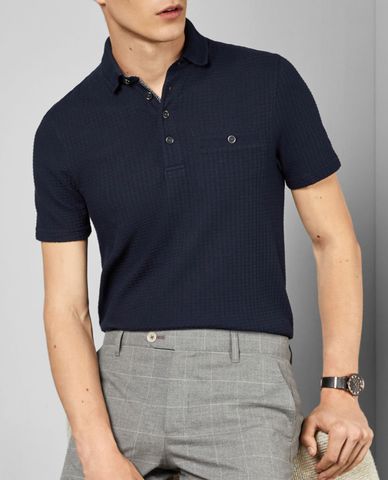  TED BAKER - Áo polo nam phối túi Hughes 