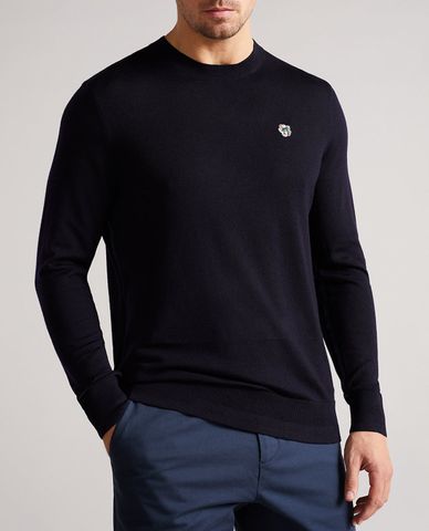  TED BAKER - Áo dệt kim nam tay dài cổ tròn Cardiff 