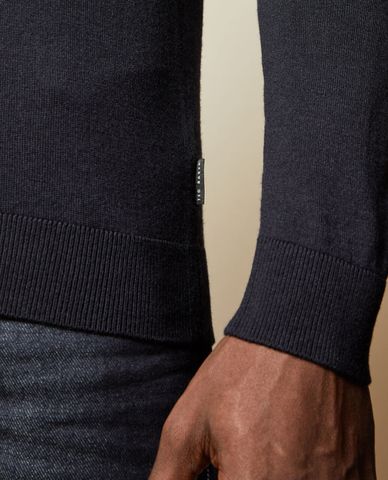  TED BAKER - Áo len nam tay dài cổ tròn Swiftie 