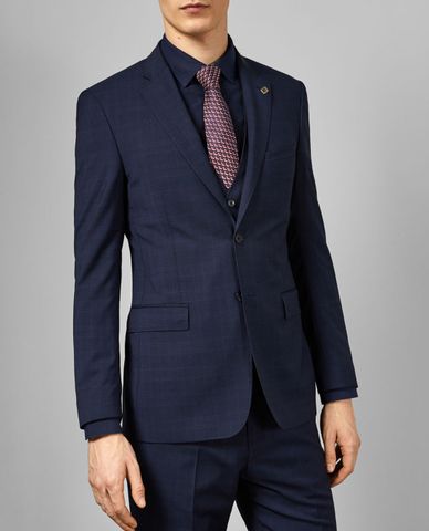  TED BAKER - Áo vest nam Debonair check wool Wasdebj 