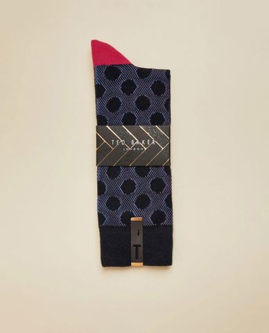  TED BAKER - Vớ cổ cao họa tiết chấm tròn Sandkey 