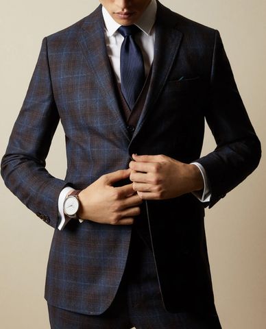  TED BAKER - Cà vạt nam tơ lụa Blula 