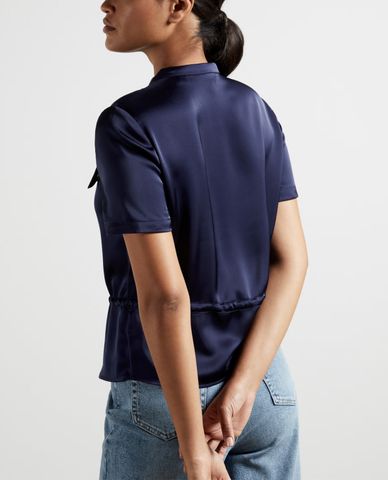  TED BAKER - Áo kiểu nữ cổ tròn tay ngắn Ayvaa 