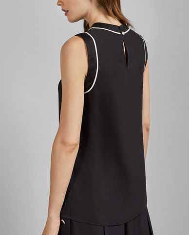  TED BAKER - Áo kiểu nữ cổ tròn Navy Bamby 