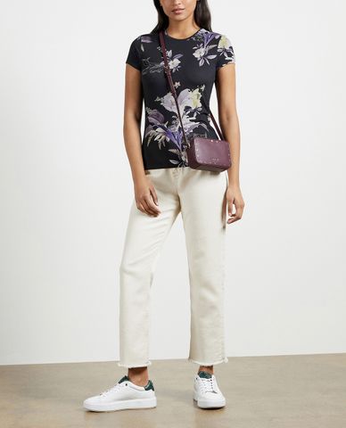  TED BAKER - Áo thun nữ cổ tròn tay ngắn Dancie Decadence Printed 