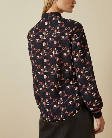  TED BAKER - Áo sơ mi nữ tay dài vạt bầu Julez 
