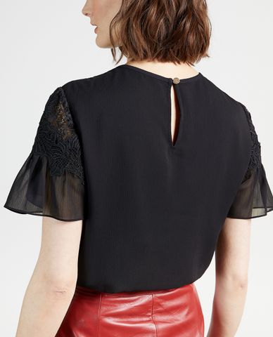  TED BAKER - Áo kiểu nữ  Lawri Lace Panel Woven 