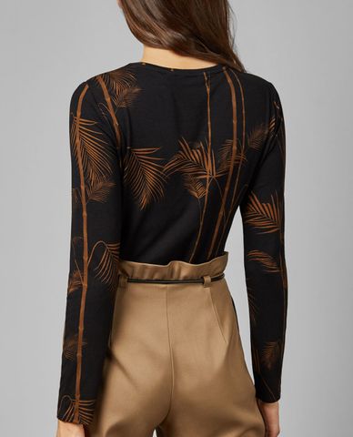  TED BAKER - Áo kiểu nữ tay dài cổ tròn Saliey 