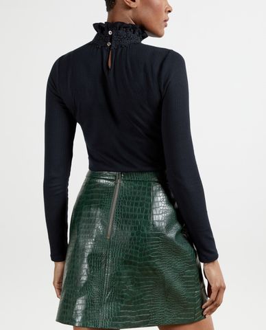  TED BAKER - Áo kiểu nữ tay dài cổ cao Wilaart 