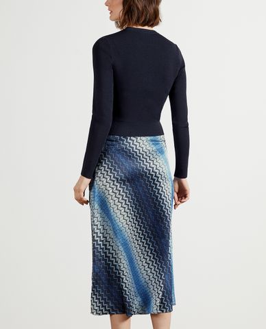  TED BAKER - Đầm midi cổ tròn tay dài phom ôm Ion Aaa 