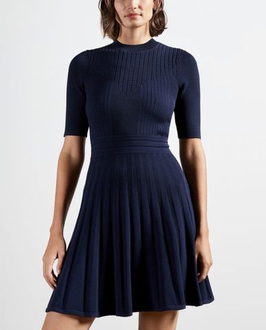  TED BAKER - Đầm mini cổ tròn ngắn tay Olivinn 