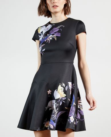  TED BAKER - Đầm mini dáng xòe họa tiết hoa Pipino 