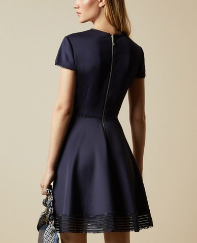  TED BAKER - Đầm mini tay ngắn cổ tròn Rohdia 
