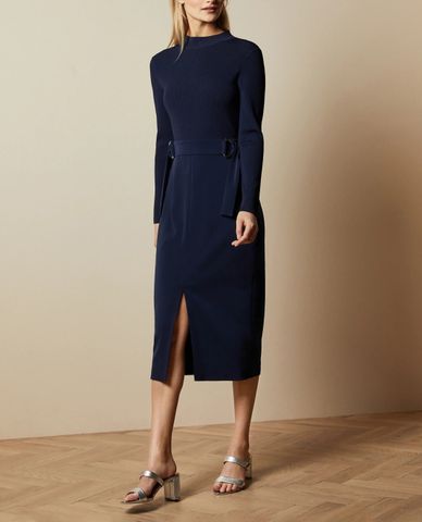  TED BAKER - Đầm midi tay dài Ellhad 
