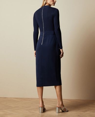  TED BAKER - Đầm midi tay dài Ellhad 