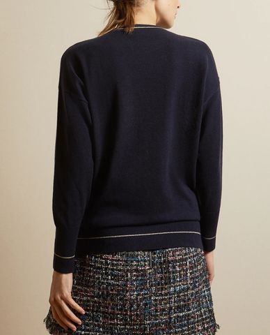  TED BAKER - Áo len nữ tay dài cổ tròn Bhekka 