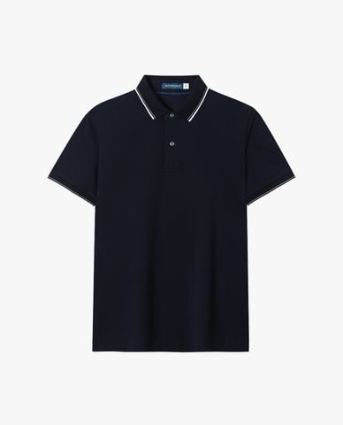  DETERMINANT - Áo polo nam cổ bẻ tay ngắn phối viền 
