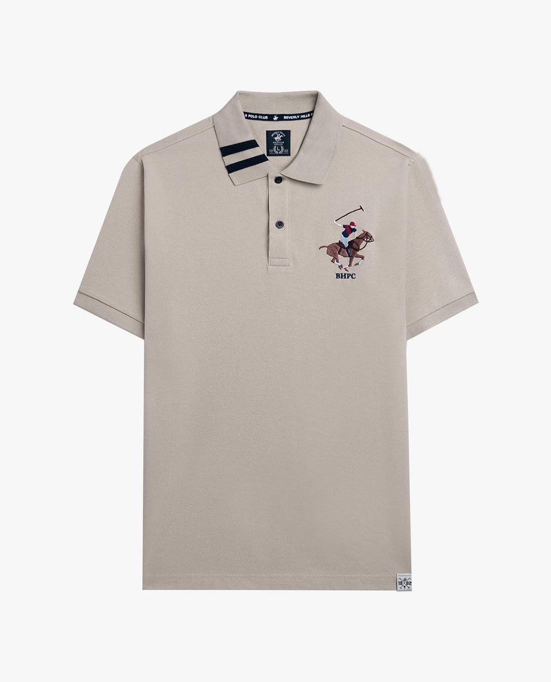 BEVERLY HILLS POLO CLUB - Áo polo nam cổ bẻ tay ngắn thời trang