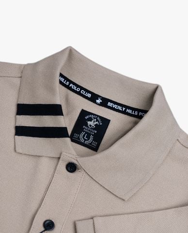  BEVERLY HILLS POLO CLUB - Áo polo nam cổ bẻ tay ngắn thời trang 