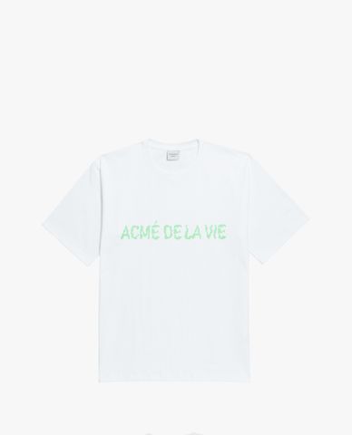  ADLV - Áo thun ngắn tay cổ tròn Neon Logo 