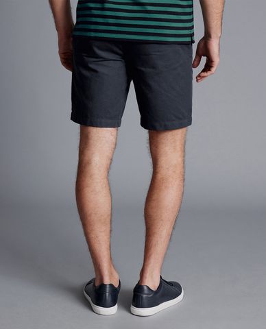  CHARLES TYRWHITT - Quần short nam ống đứng Cotton Linen 