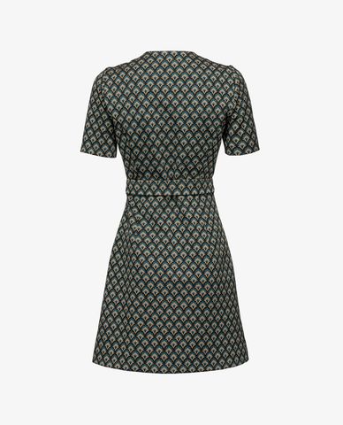  PINKO - Đầm mini ngắn tay phom chữ A Ambre 