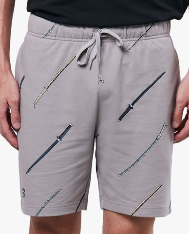  SKECHERS - Quần short tập luyện nam ngang gối Demon Slayer 