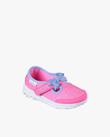 SKECHERS - Giày slip on bé gái GoWalk Dotty Dazzle 