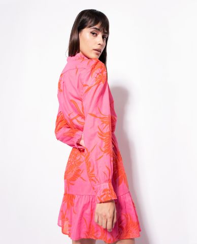  PINKO - Đầm mini tay dài phối nút Nomade 