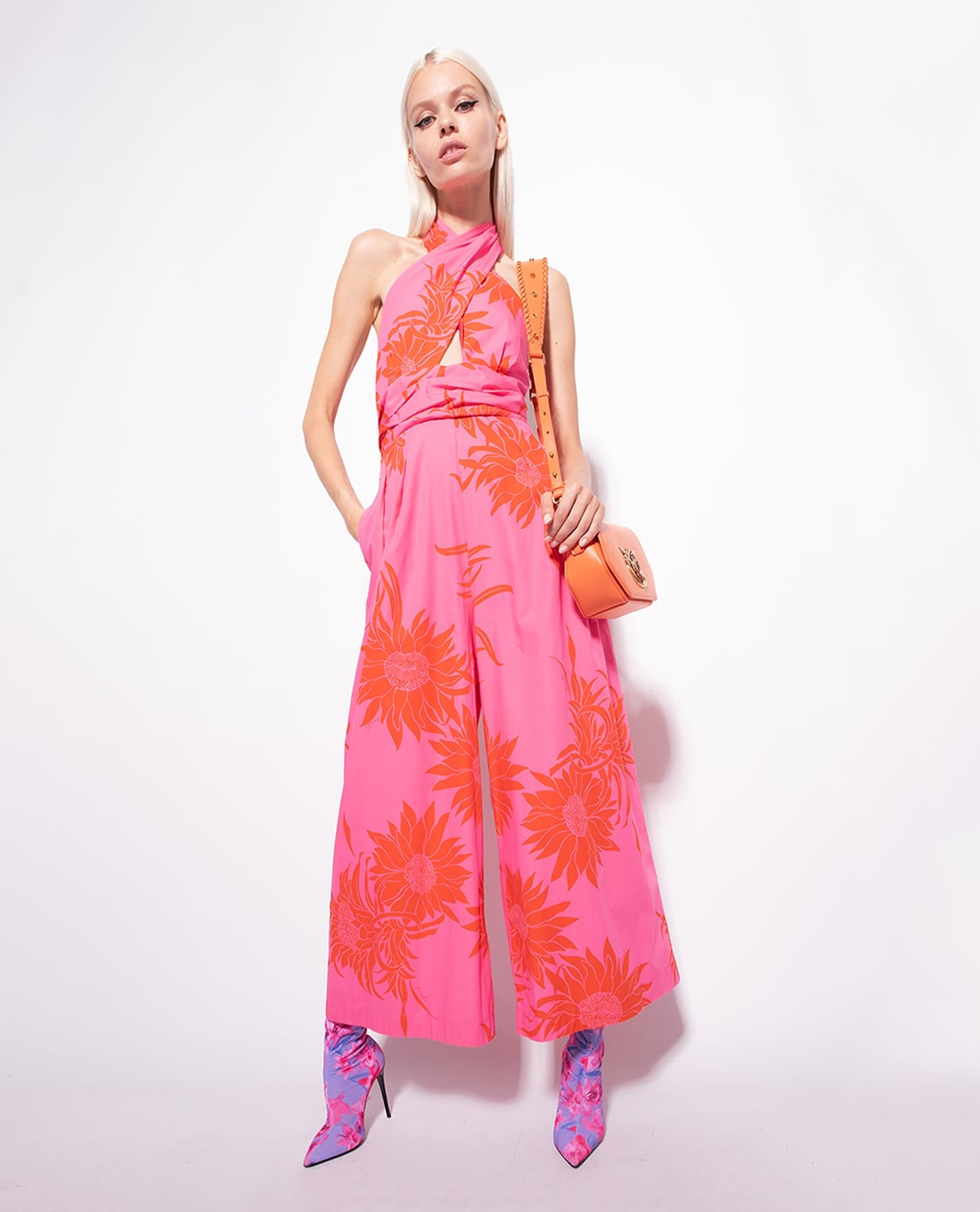 PINKO - Jumpsuits nữ sát nách cổ yếm Tardivo