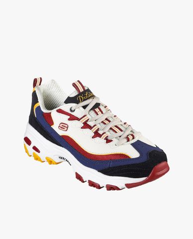  SKECHERS - Giày sneakers nữ cổ thấp thắt dây D Lites 