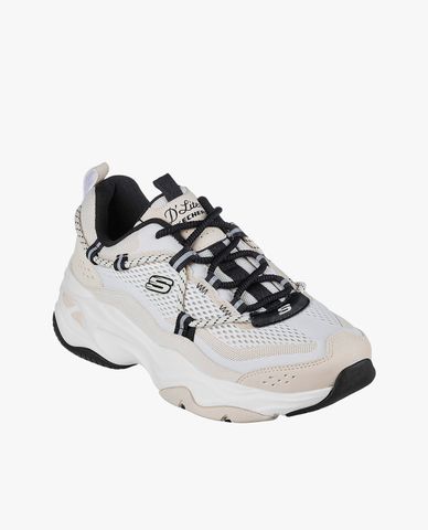  SKECHERS - Giày sneakers nữ cổ thấp thắt dây hiện đại DLites 4.0 