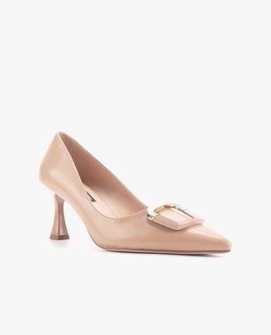 NINE WEST - Giày cao gót nữ bít mũi gót loe Laden 