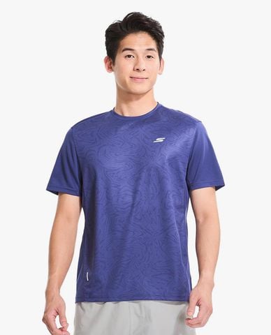  SKECHERS - Áo thun thể thao nam cổ tròn tay ngắn Performance 