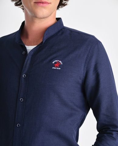  BEVERLY HILLS POLO CLUB - Áo sơ mi nam cổ trụ tay dài sang trọng 
