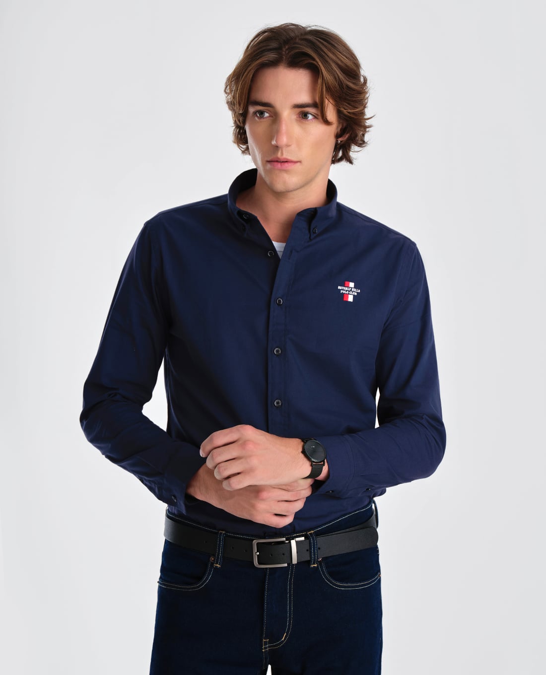 BEVERLY HILLS POLO CLUB - Áo sơ mi nam cổ bẻ tay dài thanh lịch