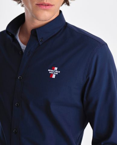  BEVERLY HILLS POLO CLUB - Áo sơ mi nam cổ bẻ tay dài thanh lịch 