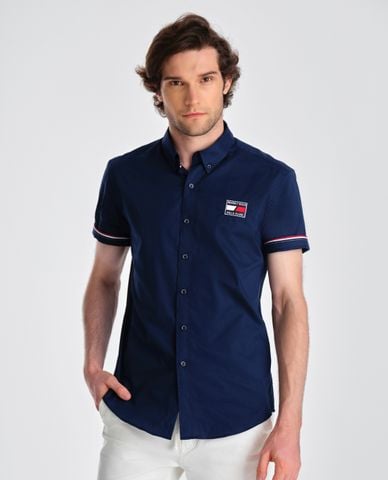  BEVERLY HILLS POLO CLUB - Áo sơ mi nam cổ bẻ tay ngắn trẻ trung 